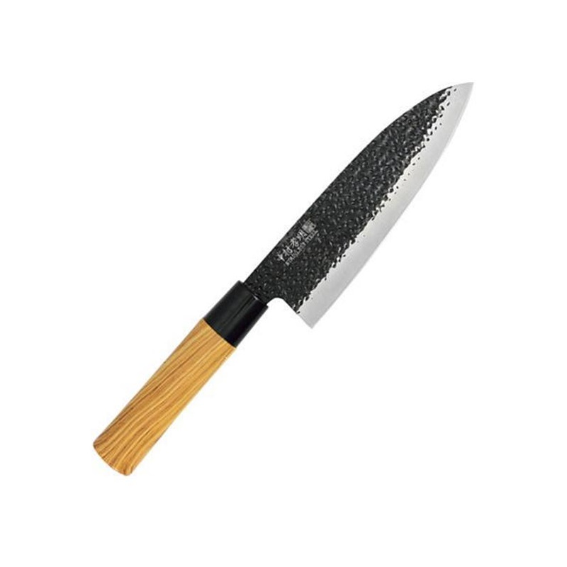 Set 01 Dao làm bếp Sumikama cán gỗ, lưỡi bằng Titanium cao cấp + 01 Đá mài dao kéo 2 mặt - Nội địa Nhật Bản