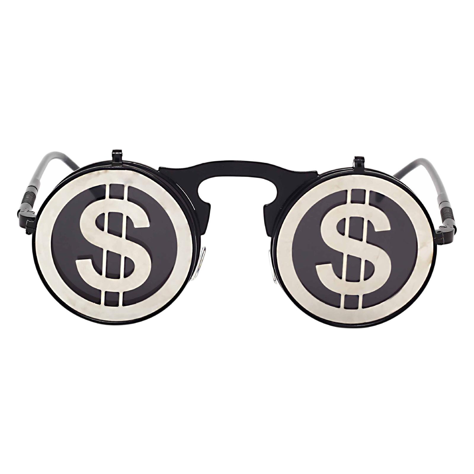 Fashion Steampunk Vintage Style Flip Up Round Sunglasses Vintage Circle Goggles Men Women