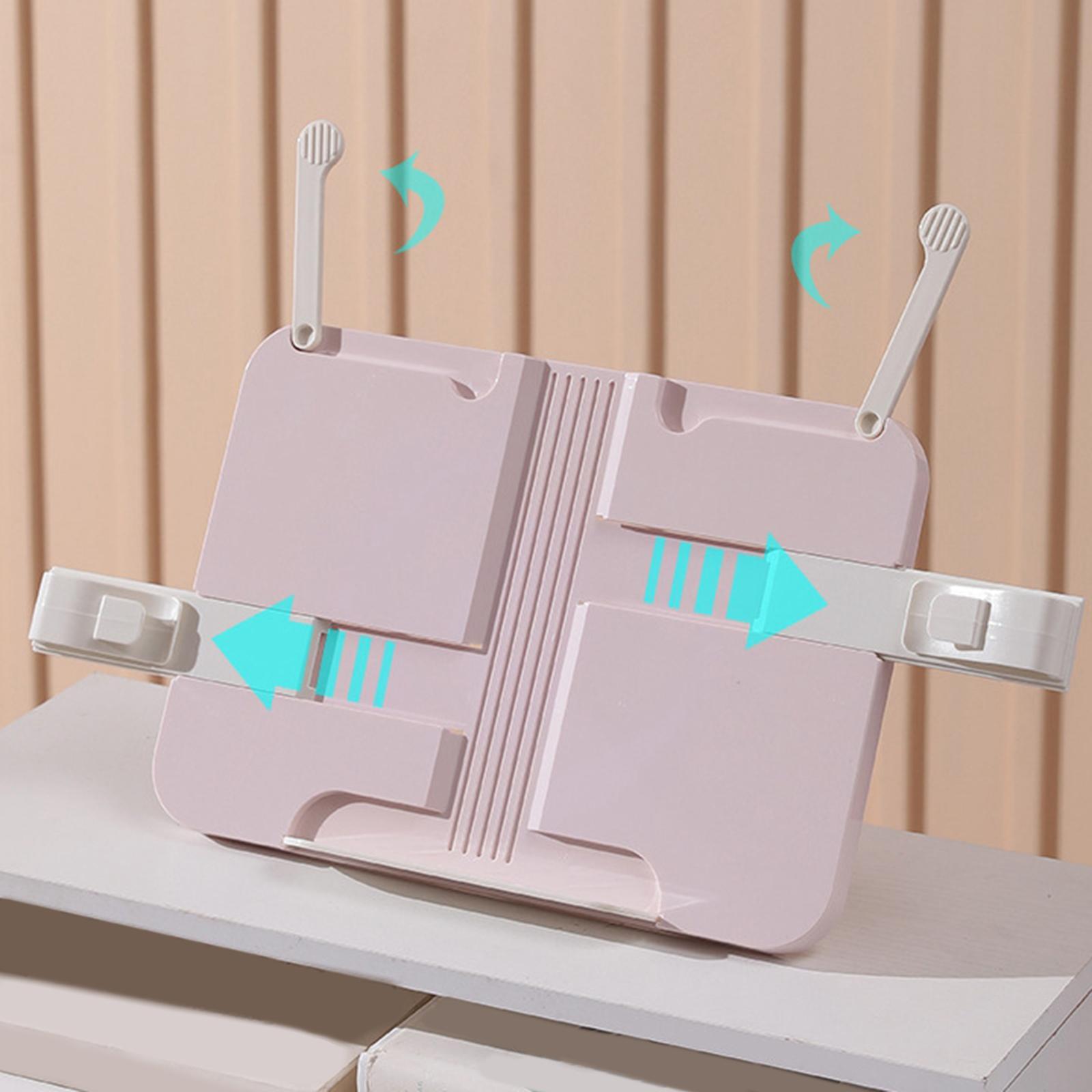 Table Book Holder Folding Book Stand for Reading Books Stand Recipe Shelf Portable Foldable Desk Bookstand for Office Documents Books Tablet
