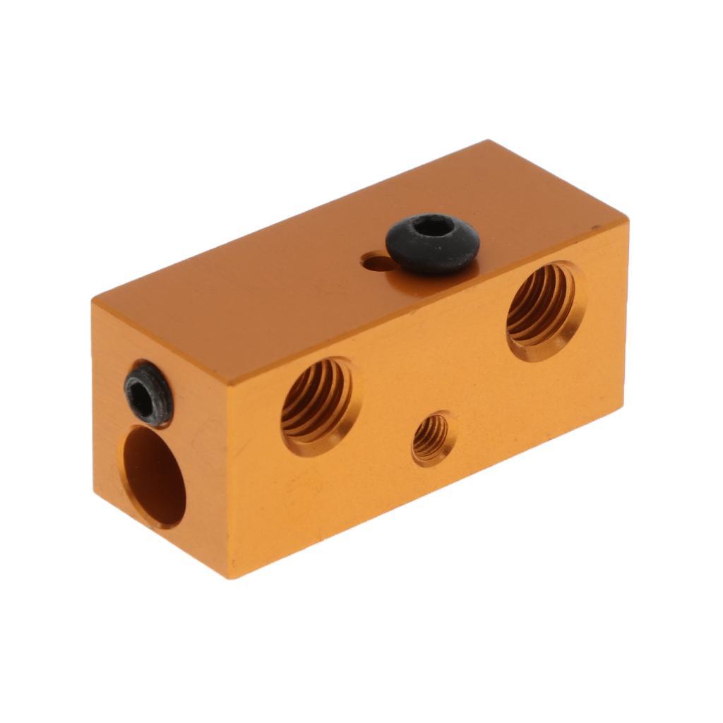 Aluminum Heating Hot Block Heater Assembly for 3D Printer Extruder