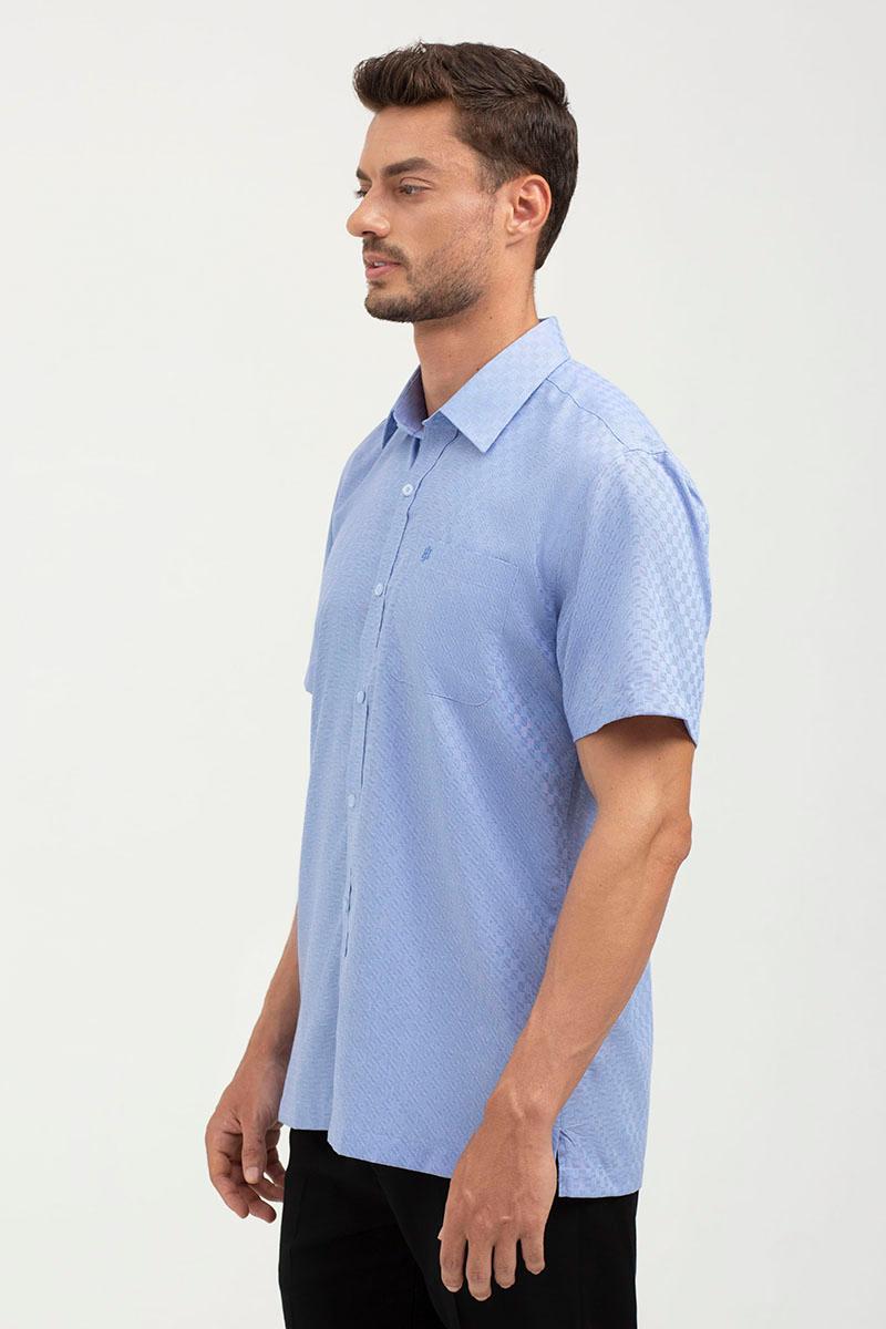 Áo sơ mi nam tay ngắn WS22SS21P-SDBB - BLUE, BLUE