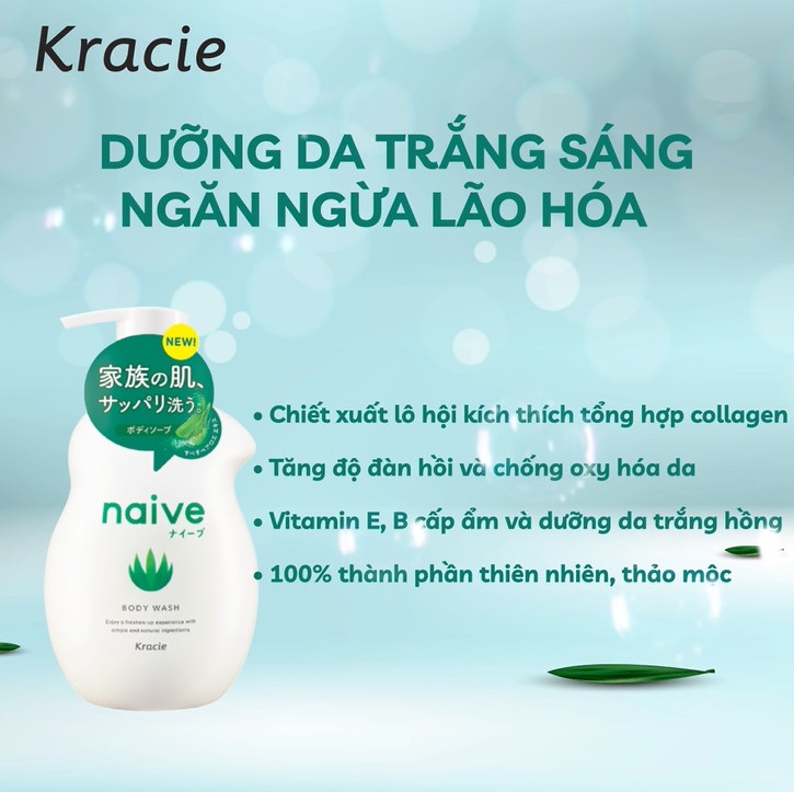 Sữa Tắm Lô Hội Naïve 530ml