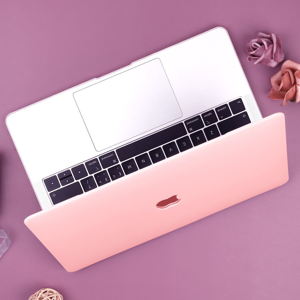 CASE ỐP NHỰA CHO MACBOOK MÀU HỒNG SIÊU XINH - Hàng chính hãng