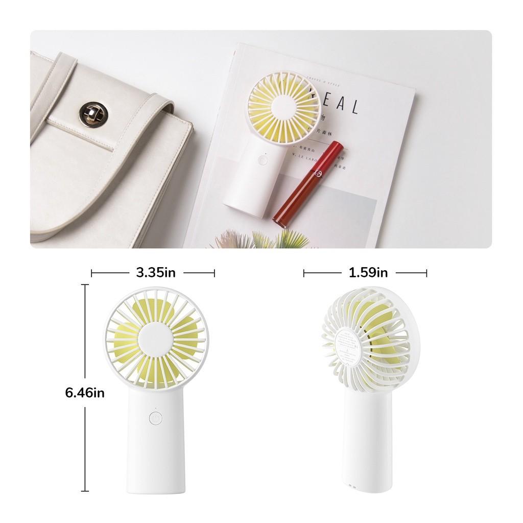 Quạt Cầm Tay Mini JISULIFE FA20X Plus ABS 4000mAh - Sạc Nhanh - Sử Dụng Lên Đến 16H - Hàng Chính Hãng