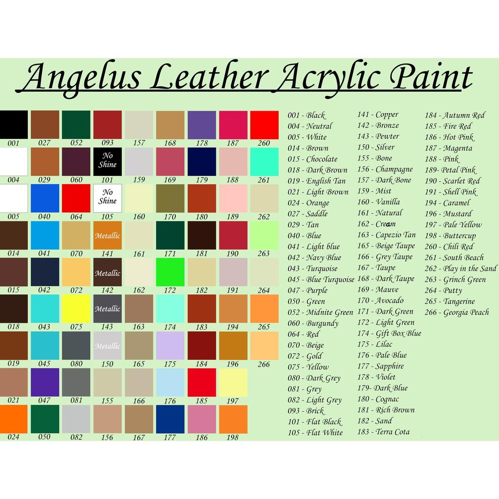 Màu Angelus Leather Paint Dung Tích 30ml, 60ml, 100ml