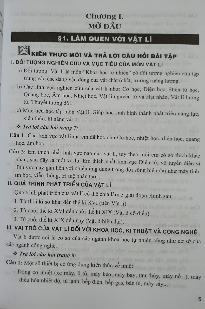 Hướng Dẫn Trả Lời Câu Hỏi Và Bài Tập Vật Lí 10 - Theo chương trình GDPT mới, bám sát SGK Kết nối tri thức và cuộc sống - ( HA)