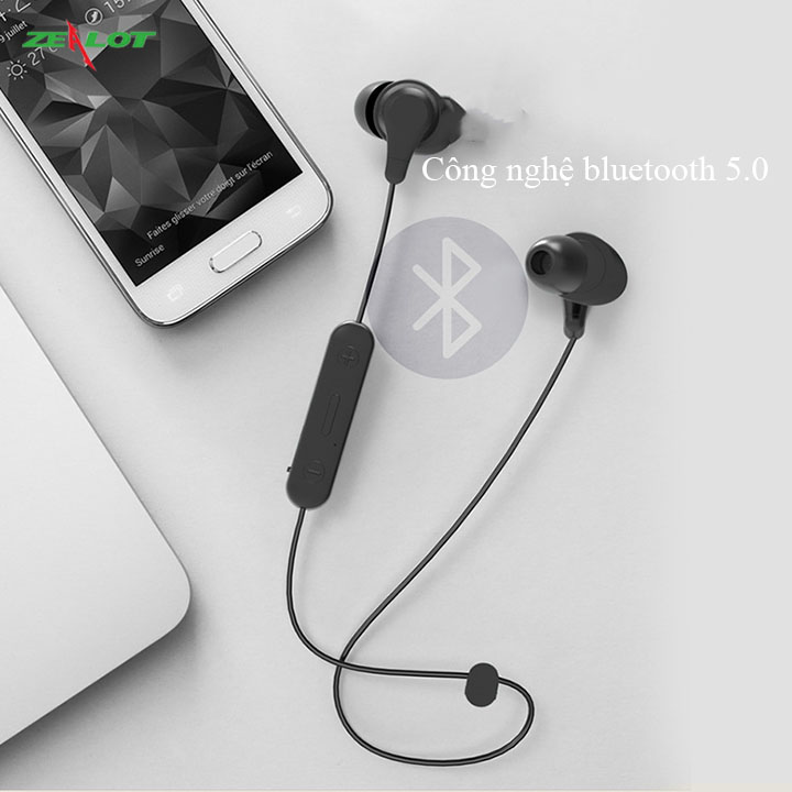 Tai nghe bluetooth Zealot không dây nhét tai phong cách thể thao hàng chính hãng