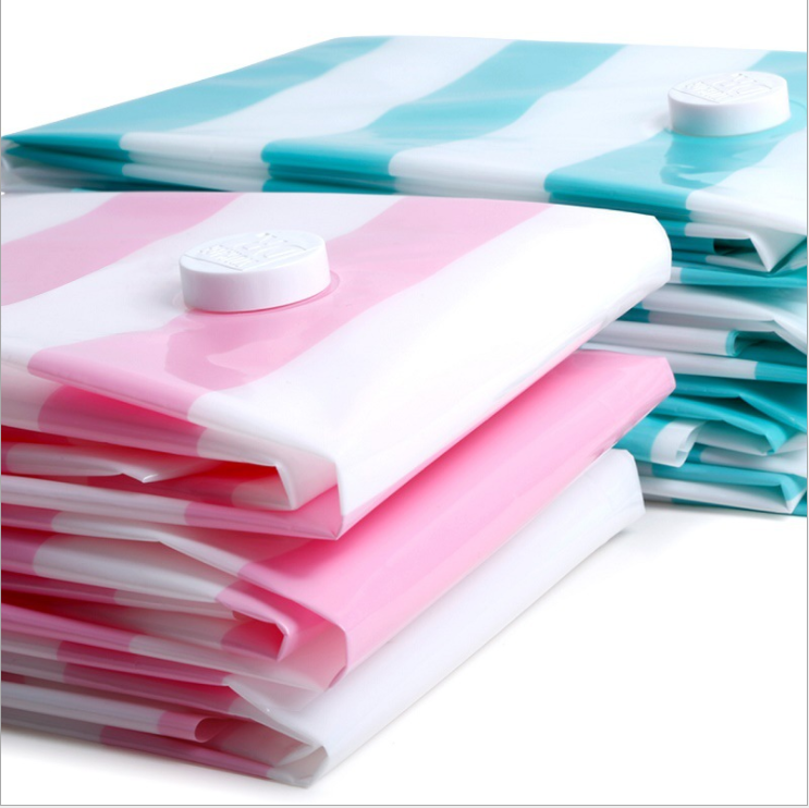 Bộ 5 túi hút chân không đựng chăn, gối size lớn 100x70cm kèm 1 bơm tay