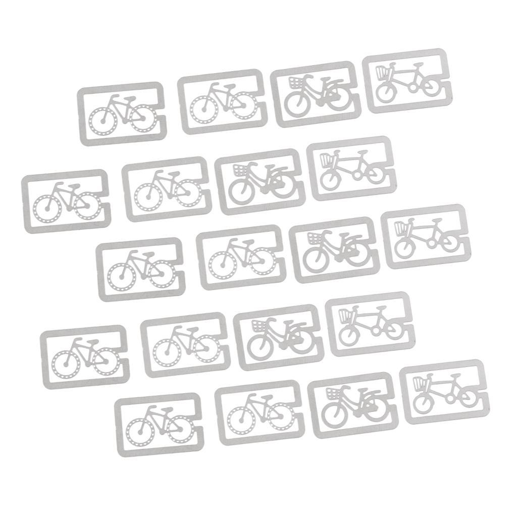 20Pcs Bookmarks Metal Cute Bookmark Book Mark Stationery Office Accessories