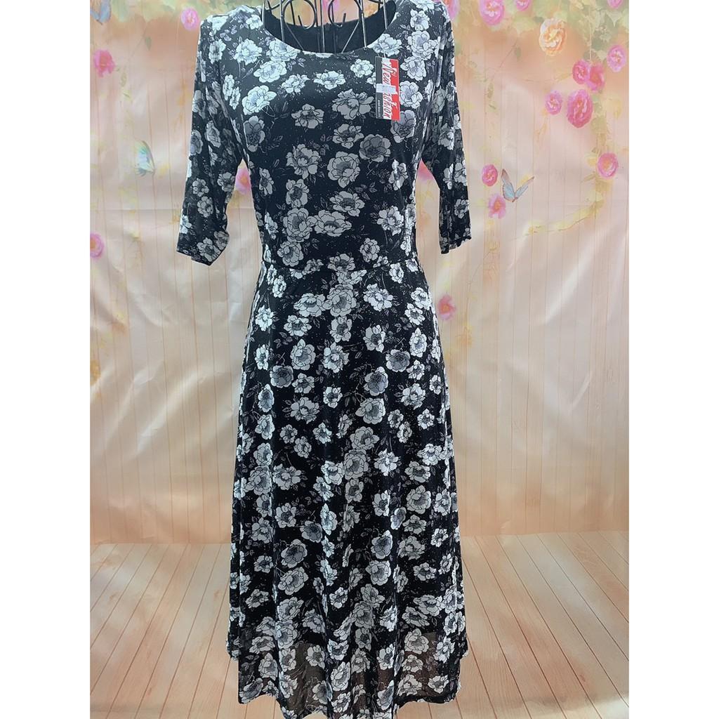 ĐẦM THUN REN SANG TRỌNG FORM ĐẸP - FREE SIZE - ẢNH THẬT 100%
