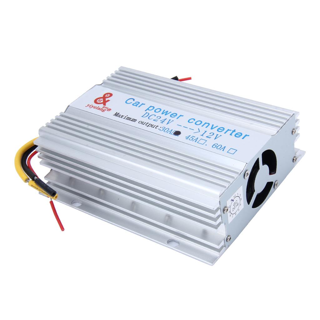 Car Power Supply DC 24V to 12V 30A Converter Inverter Transformer