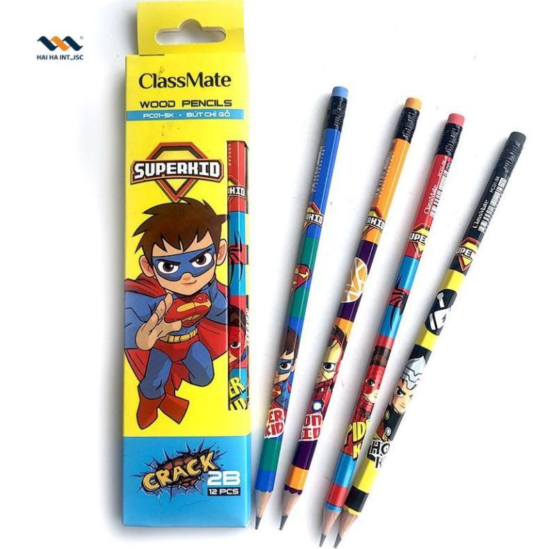 Bút chì gỗ 2B Superkid PC01-SK