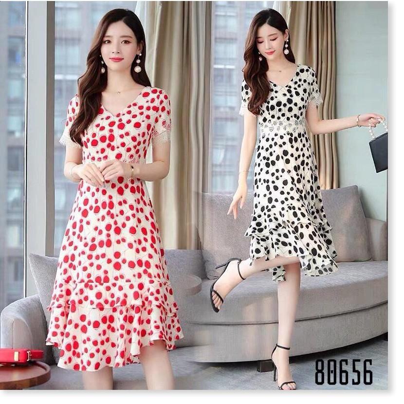 Đầm xòe họa tiết CHẤM BI cực đẹp