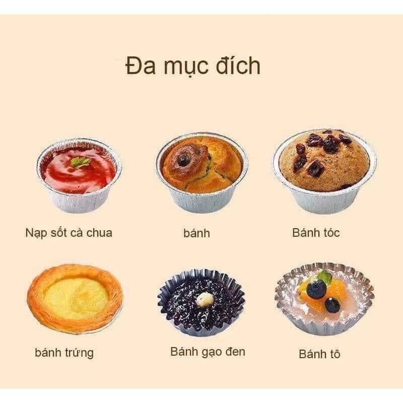 Chén giấy bạc, khuân làm bánh bằng bạc tiện dụng