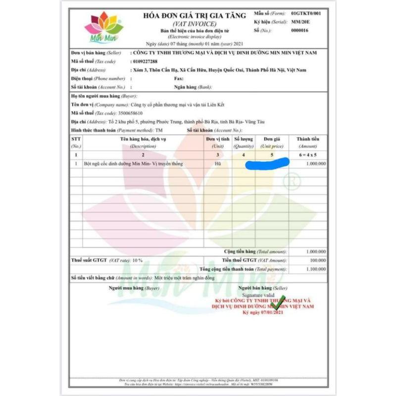 Ngũ cốc Cao Cấp Dinh dưỡng lợi sữa Min Min 29 Hạt- Ngũ Cốc mẹ bầu 1 hộp