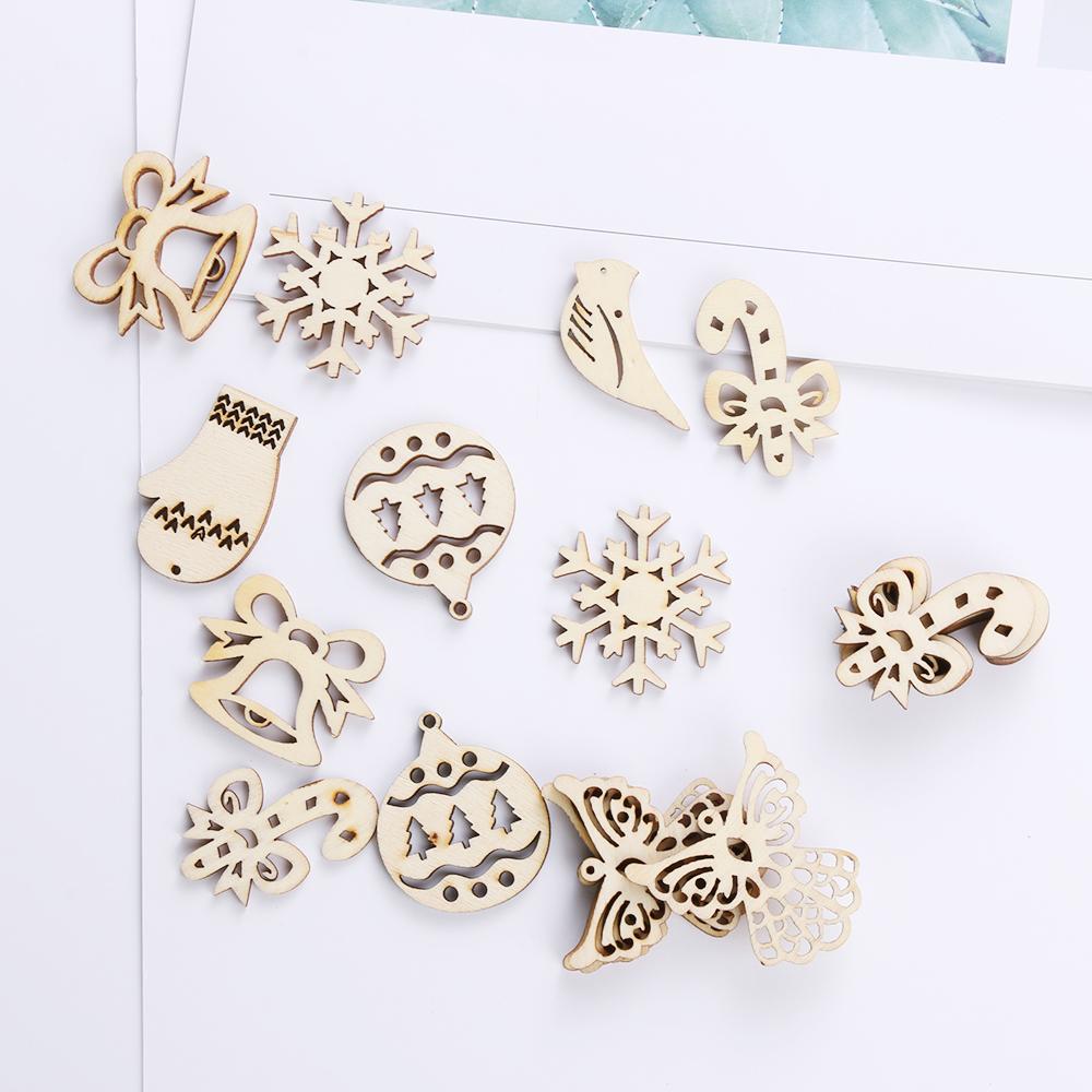 Set 50 Phụ Kiện Gỗ Trang Trí Sổ Lưu Niệm