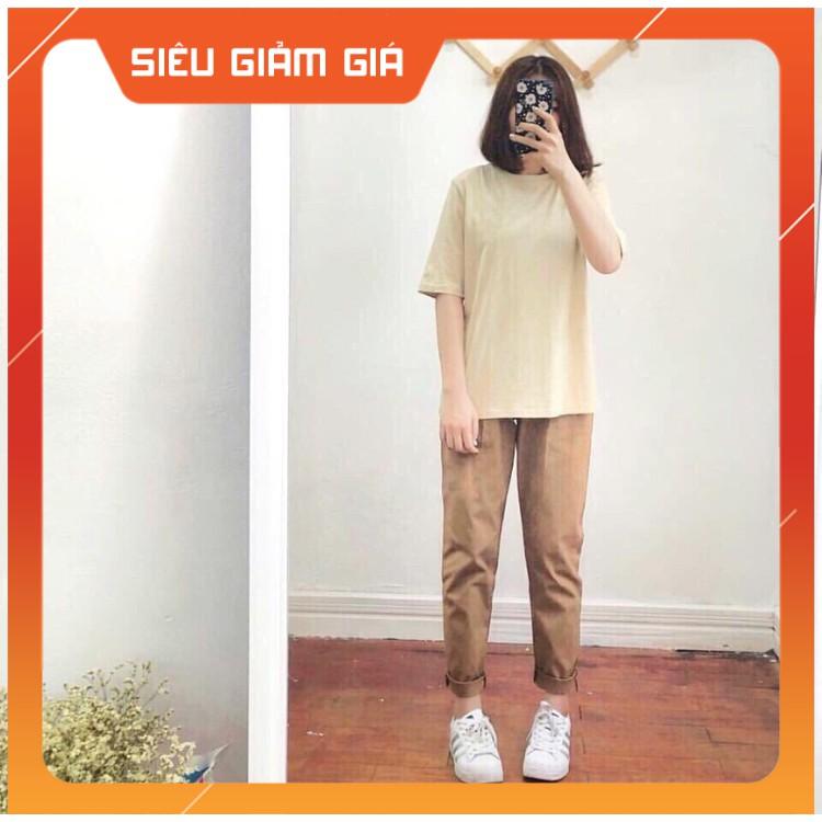 Quần Kaki Basic Pants Unisex Nữ Cá Tính-Thời Trang PONIVA