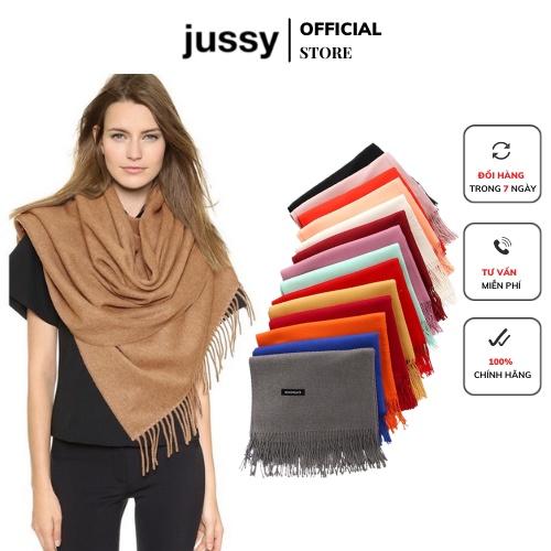 Khăn Quàng Cổ Nữ Jussy Fashion Chất Khăn Choàng Cổ Len Cashmere Dày Mịn Nhiều Màu Hot Trend Kích Thước 180x80cm