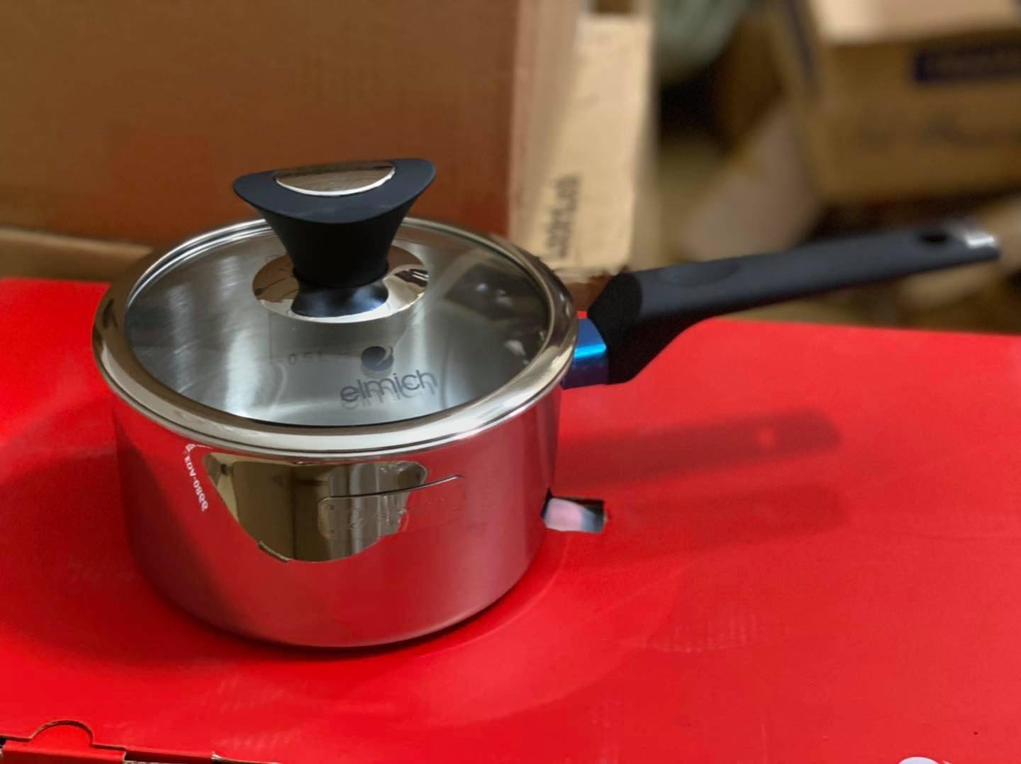 Bộ nồi chảo inox 304 đáy liền 3 lớp cao cấp Elmich Trimax XP model 2350866 hàng chính hãng