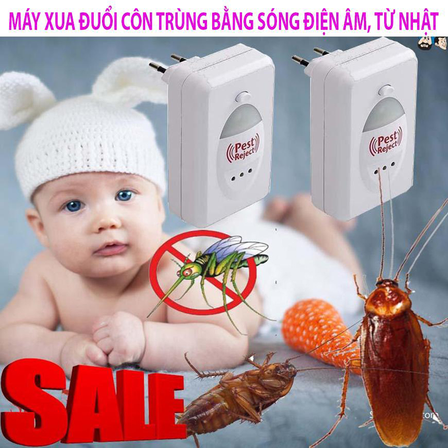 Máy Đuổi Chuột Đuổi Côn Trùng Bằng Sóng Siêu Âm Pest Reject