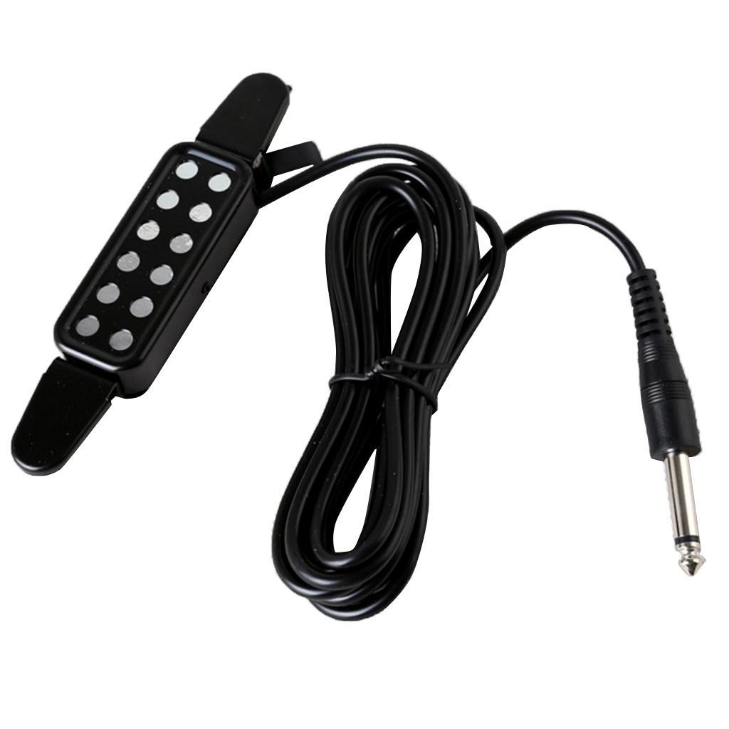 12 Sound Hole Pickup Acoustic Electric Transducer Acoustic Guitar