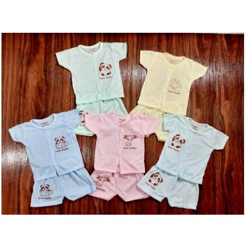 Combo 5 bộ cotton giấy cọc tay mẫu trơn mẫu mới nhất cực đẹp cho bé
