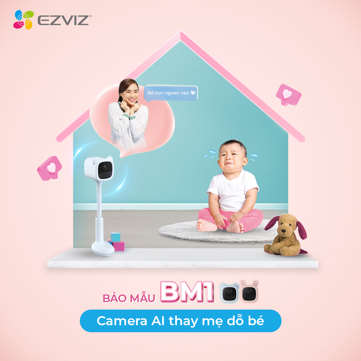 Camera Baby Trông Trẻ EZVIZ BM1 1080P