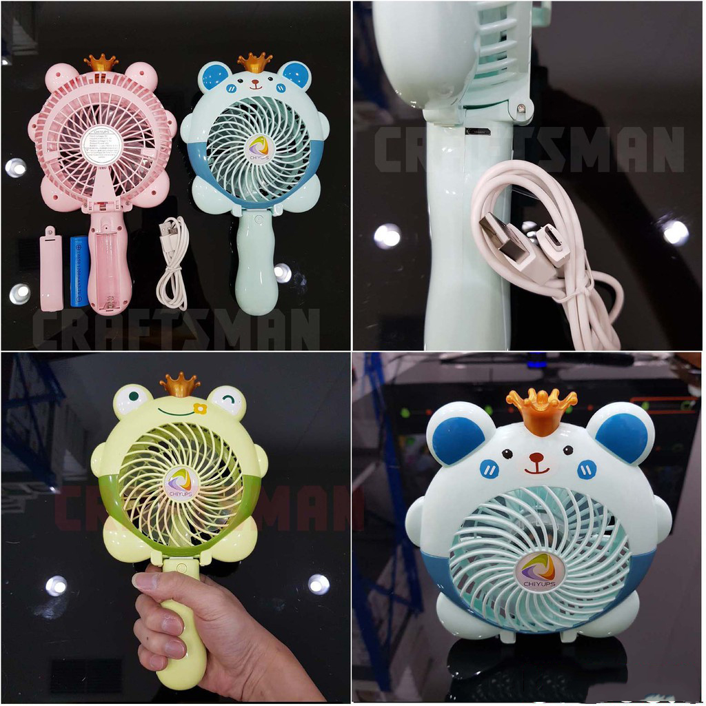 Quạt mini sạc tích điện cầm tay hình thú NO.UP005A