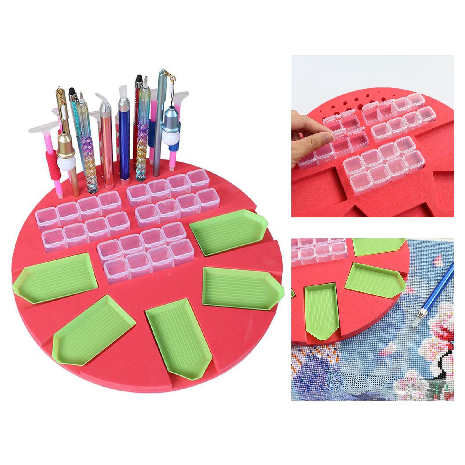 Diamond Painting Tray Organizer Holder Diamond Painting Kits Drill Pens Beads Storage Tools for DIY Arts Crafts
