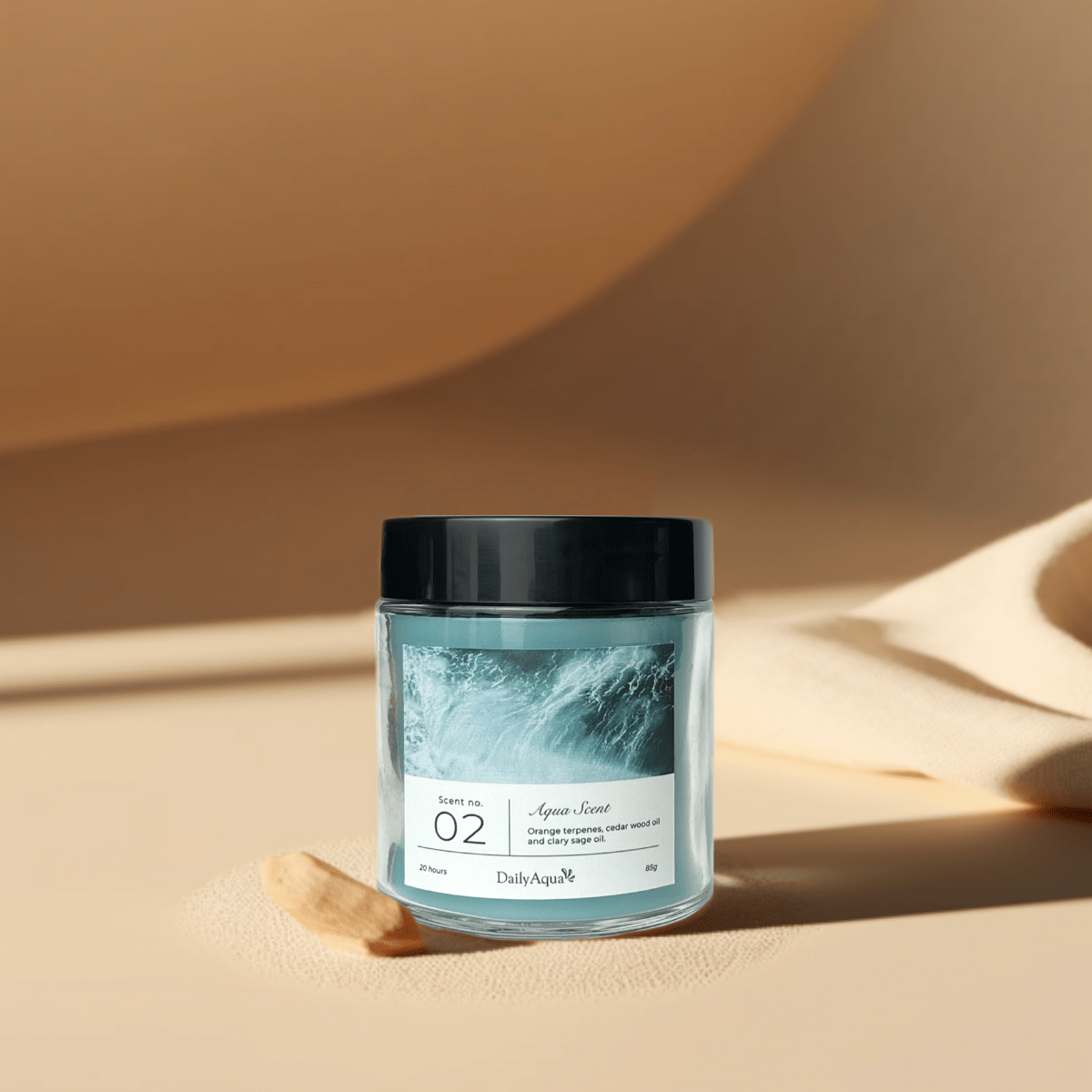 Nến Thơm Phòng Cao Cấp Daily Aqua Khử Mùi, Tạo Hương Thơm Thư Giãn - Scented Candle