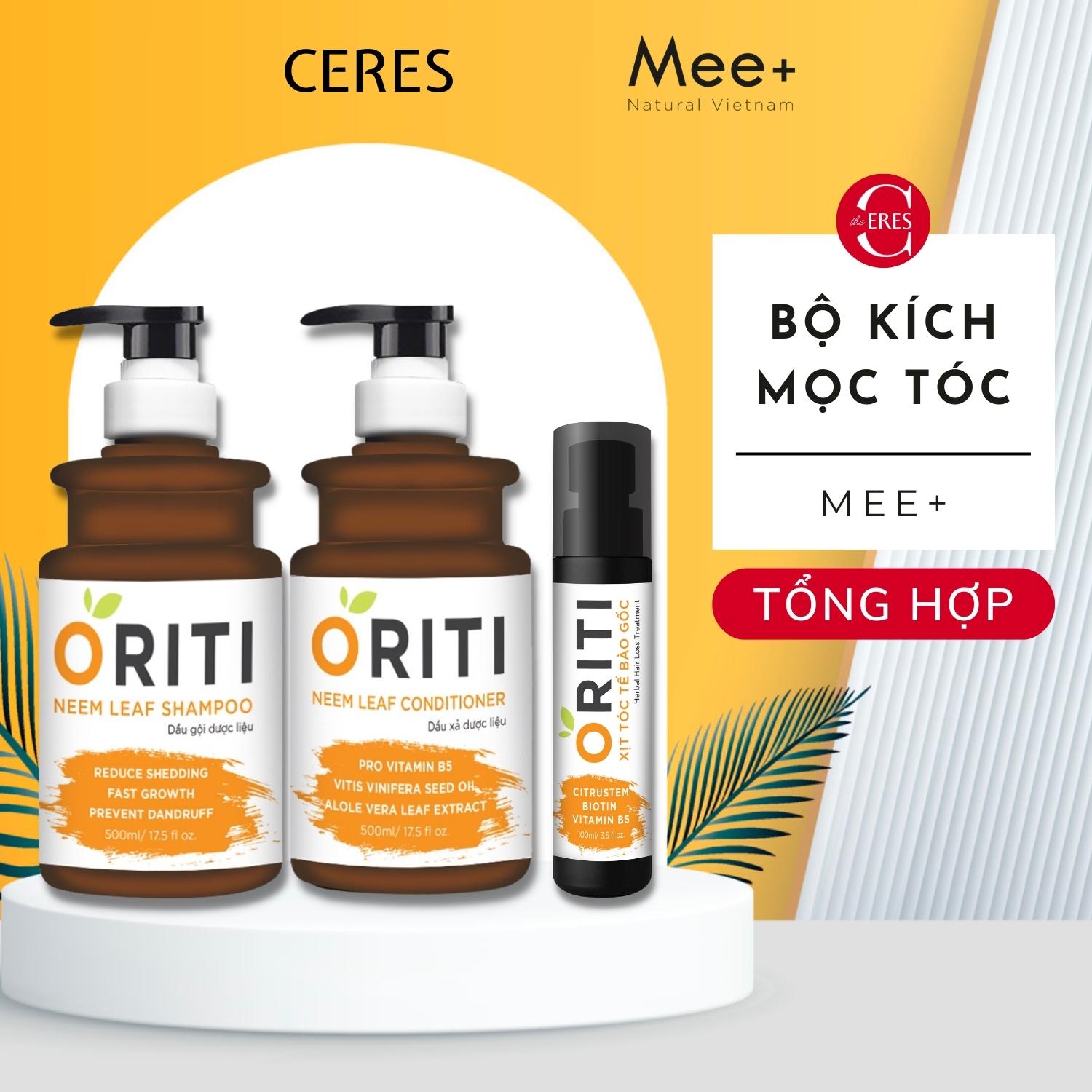 Xịt Dưỡng Mọc Tóc Oriti - Bộ Kích Thích Mọc Tóc Nhanh Dưỡng Ẩm Mee Natural 100ml/500ml