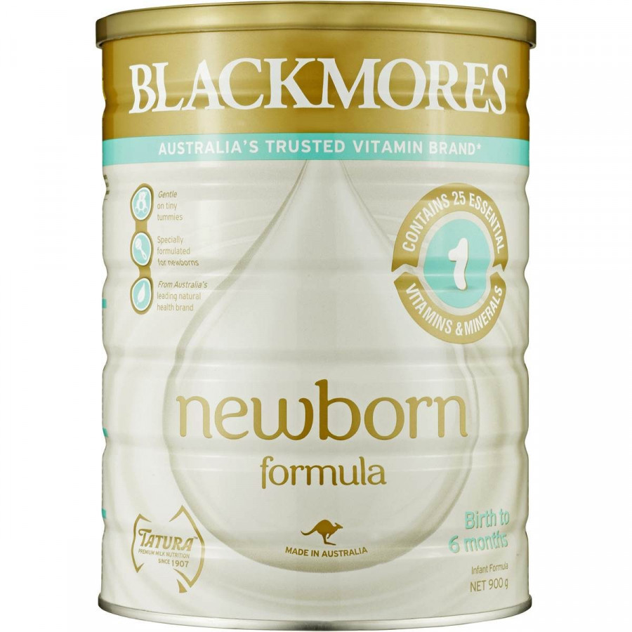 Sữa bột công thức Blackmores NewBorn Formula Stage 1 cho bé từ 0 đến 6 tháng tuổi (900g)