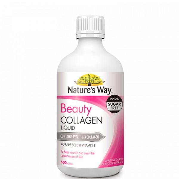 Nature's Way Beauty Collagen Liquid - Collagen nước bổ sung Collagen thủy phân chai 500ml