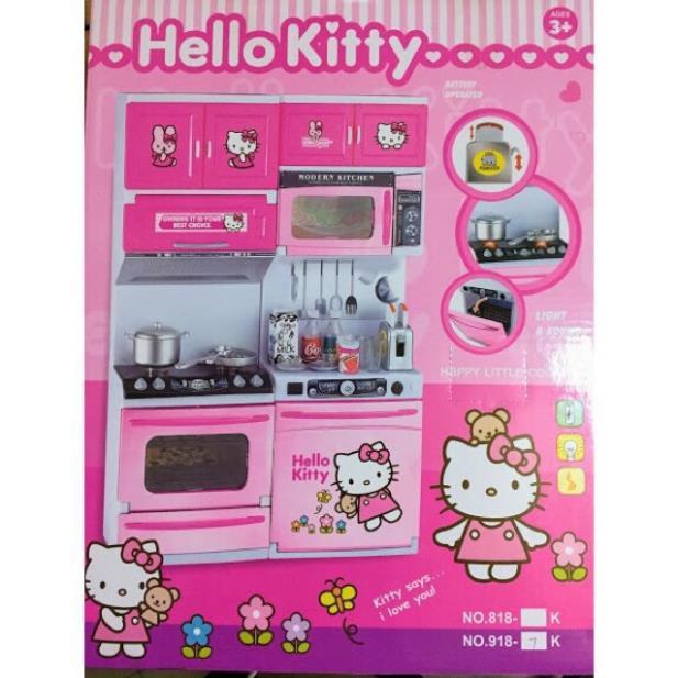 - Bộ nhà bếp Hello Kitty có đèn, nhạc