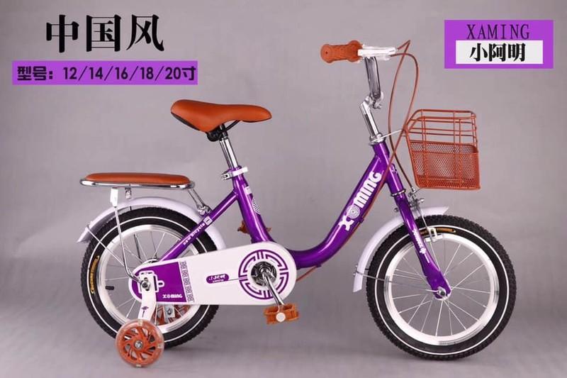 XE ĐẠP 18 INH CHO BÉ GÁI 6-9 TUỔI - TẶNG KÈM GIỎ VÀ GÁCBAGA