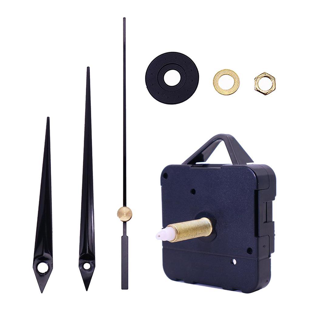 4X Black Wall Clock 3268 Movement Mechanism Hands Wall Repair Tool Parts