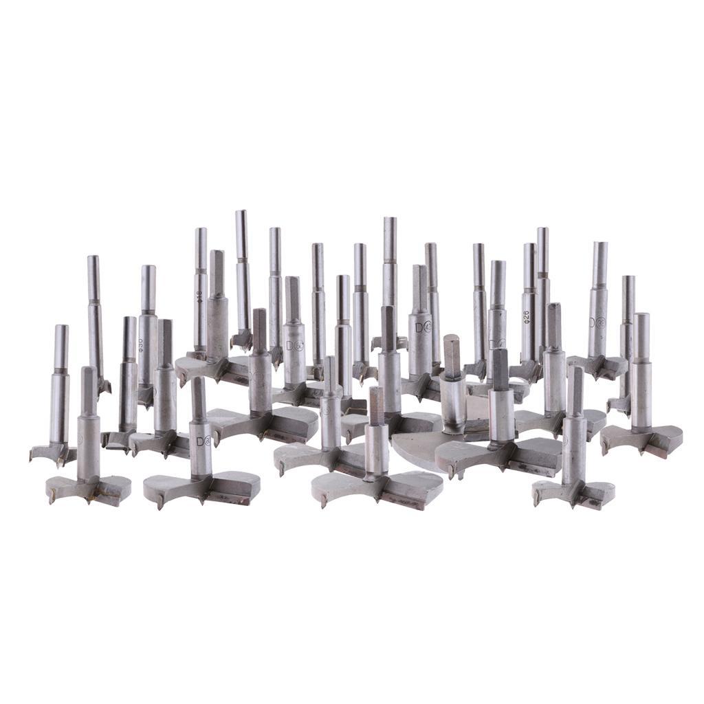 Woodworking Forstner Drill Bits Sets,2 PCS Wood Boring Hole Drilling with Round Shank 40mm 45mm