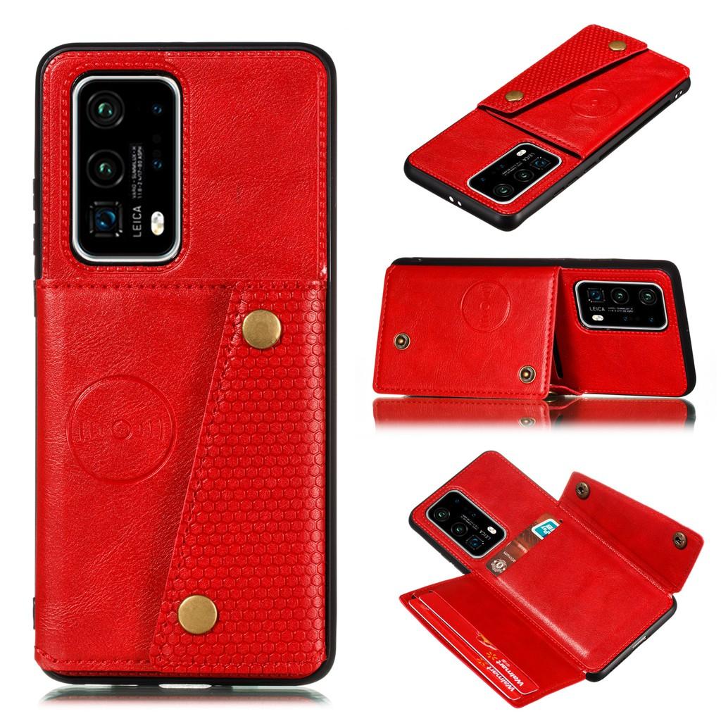 Ốp lưng da ví gập cho Huawei P40 P30 P20 Pro P40 P30 P20 Lite Nova 7i 4e 3e