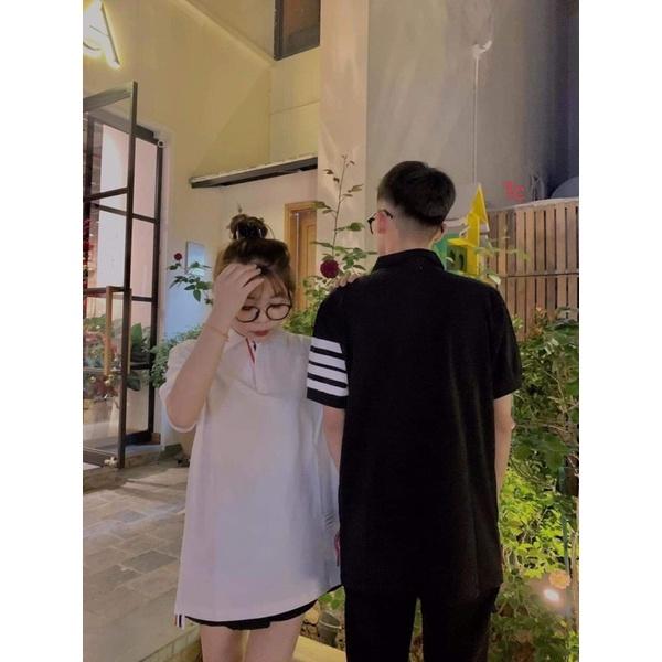 Áo polo cổ bẻ 4 sọc tay