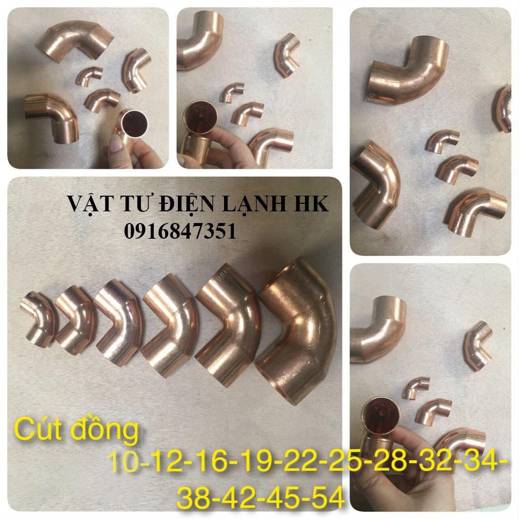 Cút hàn nối ống đồng góc vuông 90 độ phi 54 mm