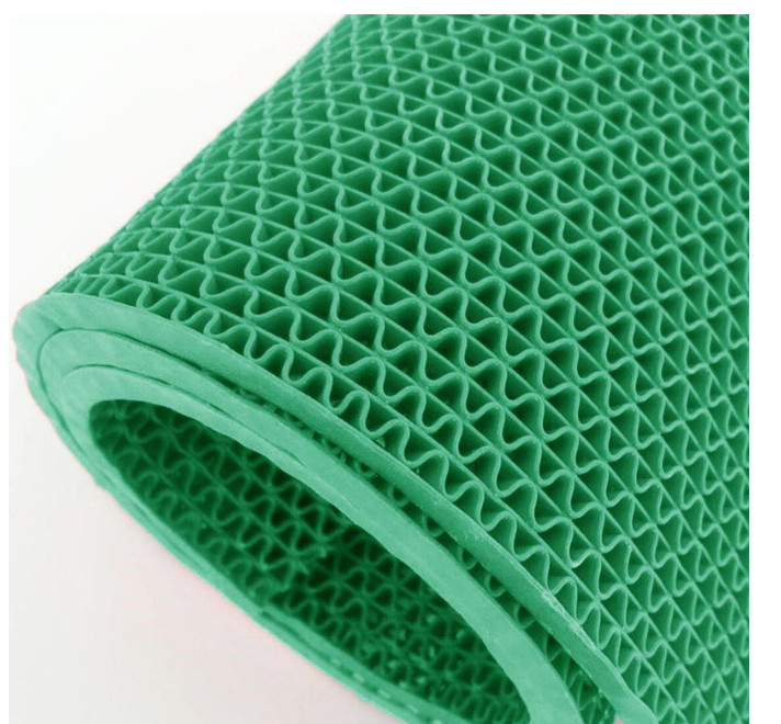 Thảm lưới nhựa chống trơn trượt màu xanh lá cây sử dụng lót sàn xe, khu vực dầu mỡ, dễ trơn trượt, hồ bơi, toilet, sân ướt.. - 0.9mx2.5m