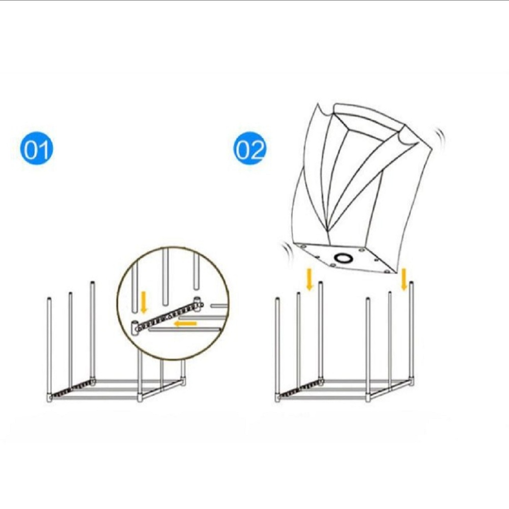 Tủ Sấy Quần Áo 2 Tầng Thông Minh Sấy Khô 360 Độ Thế Hệ Mới Có Điều Khiển Từ Xa - Máy Sấy Quần Áo Dạng Tủ Treo Tiện Dụng - Tủ Sấy Thông Minh Dễ Dàng Gấp Gọn