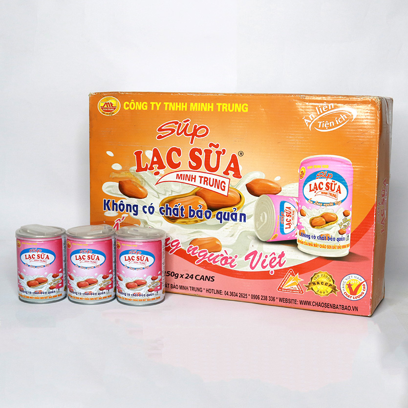 Súp Lạc Sữa Minh Trung lốc 3 lon - SUPLACSUA 3