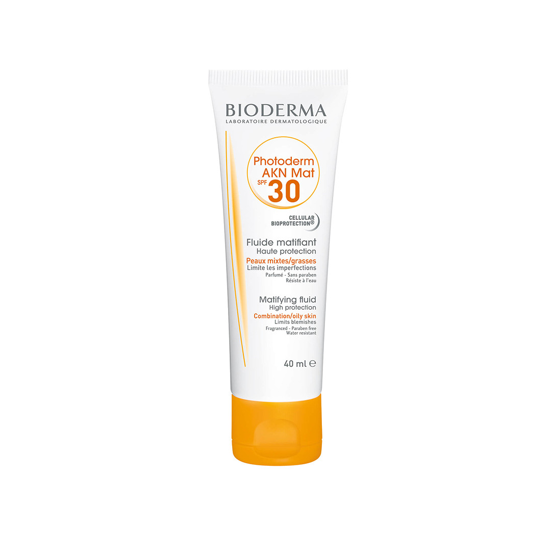 Kem chống nắng dành cho da hỗn hợp, da dầu đến da mụn Bioderma Photoderm AKN Mat SPF30 40ml (Nhập khẩu)