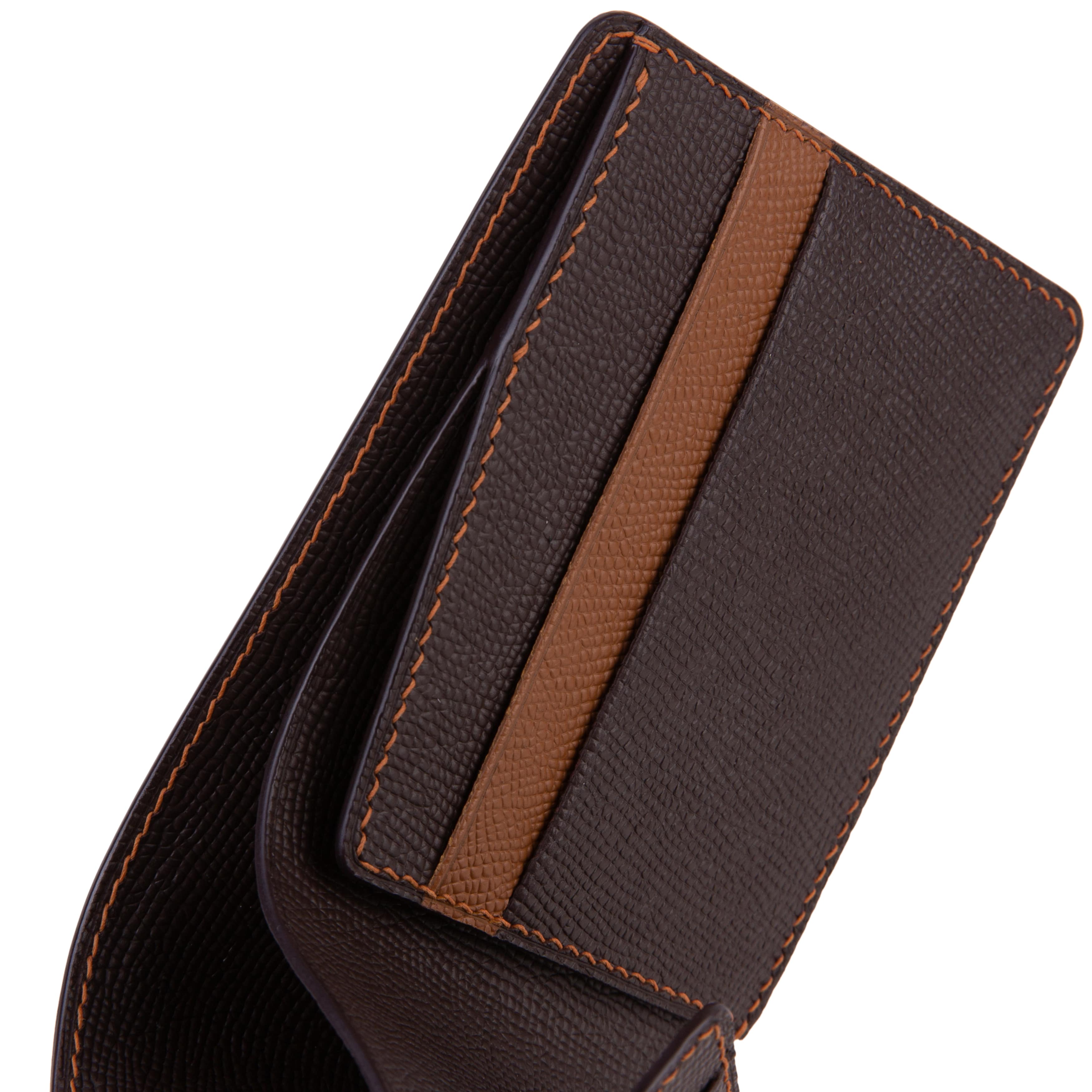 Ví nam ngang nhỏ  - Màu Nâu Chocolate