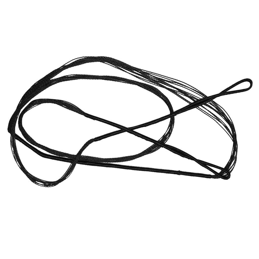 2x Archery Sheet Bows Bow Strings Black for Recurve Bow Longbow