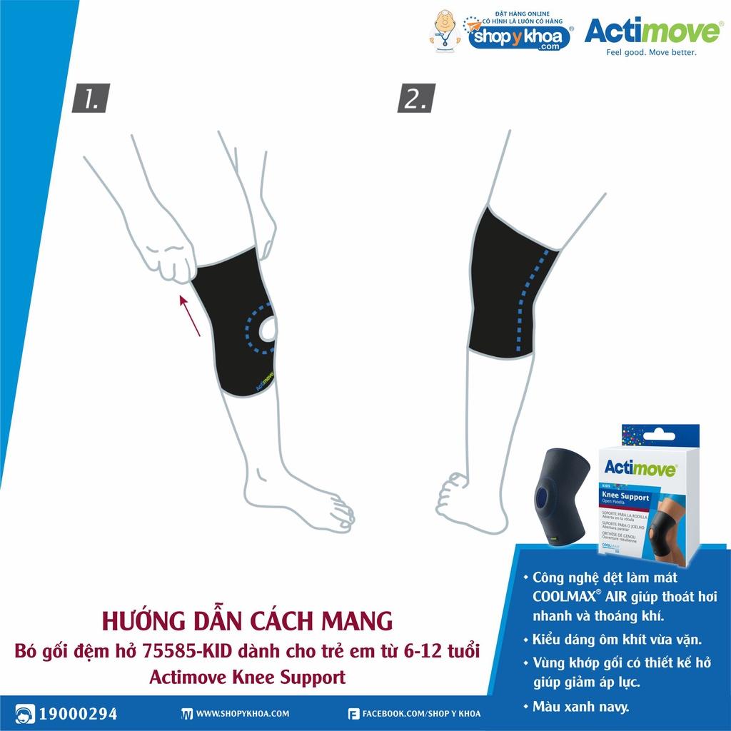 Bó gối đệm hở 75585-KID dành cho trẻ em từ 6-12 tuổi Actimove Knee Support