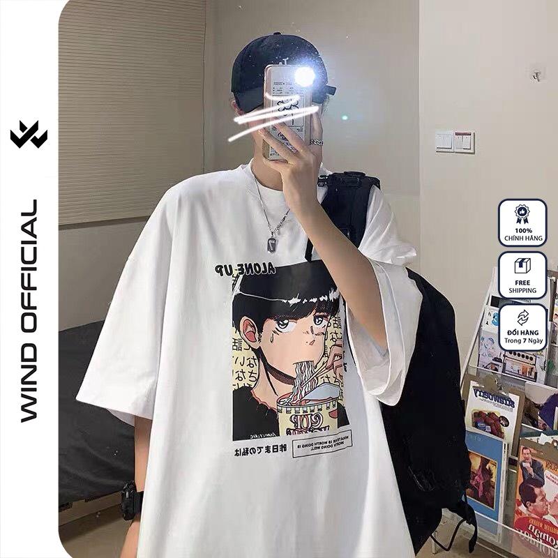 Áo phông unisex form rộng WIND bản Premium tay lỡ oversize Boy Mỳ thời trang nam nữ