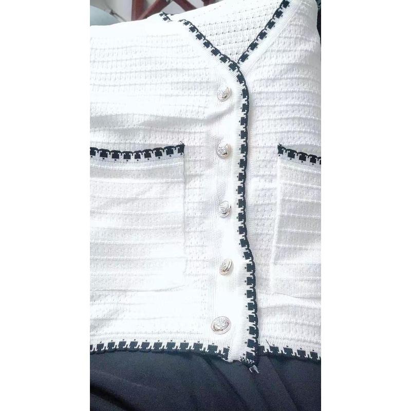 Cardigan nữ mỏng croptop hàn quốc dài tay cổ v ulzzang - 035
