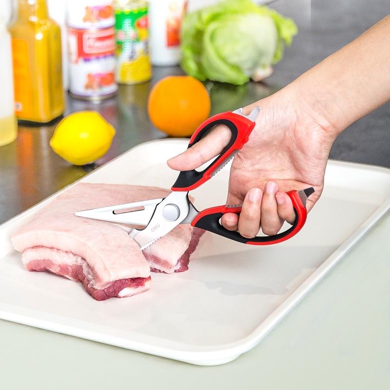 Kéo nhà bếp DELI 22.5cm - Màu đỏ 77770